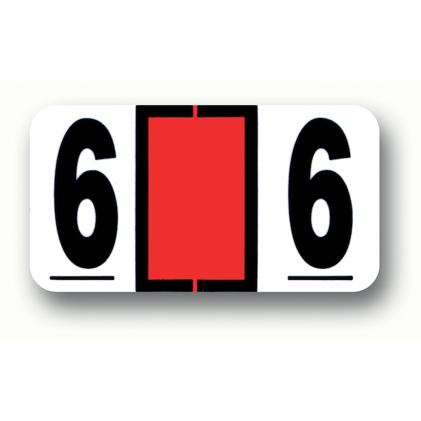 Asp Color Coded Number Labels 6 Pk 316 Zoro